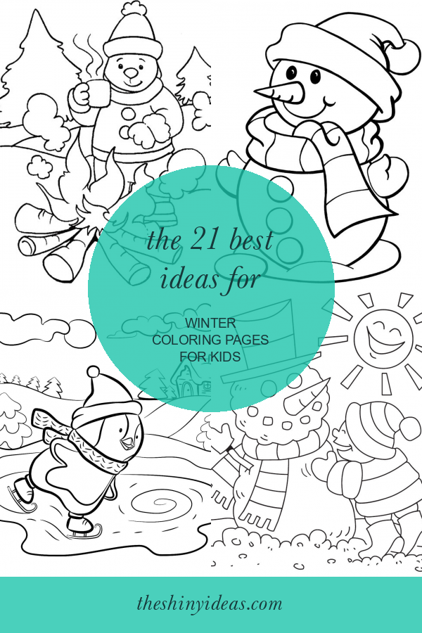 37 Winter Coloring Pages for Kids Printable 32