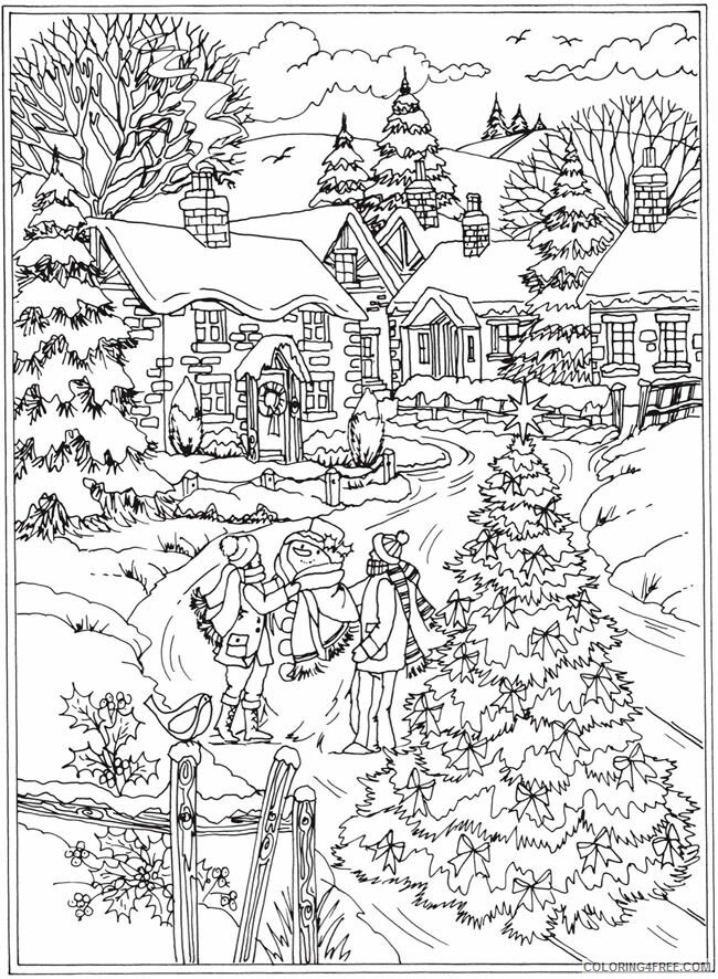 37 Winter Coloring Pages for Kids Printable 34