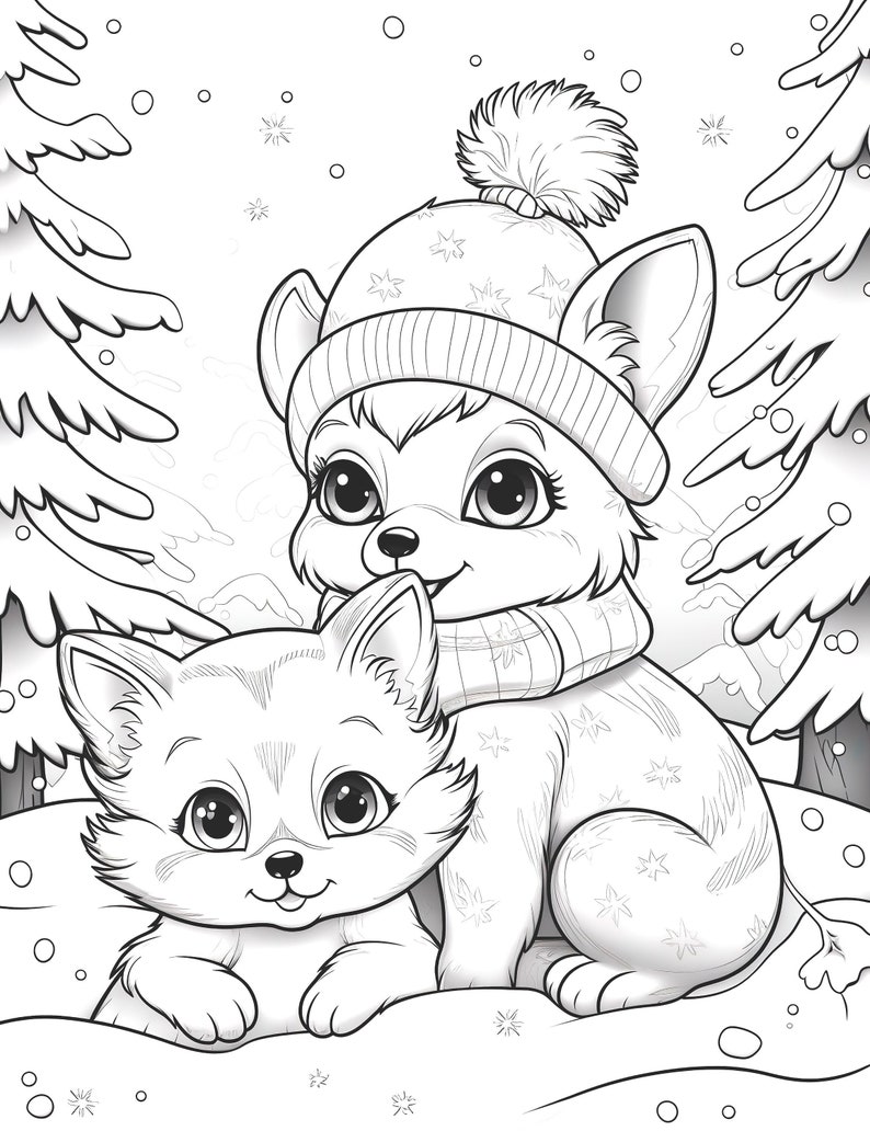 37 Winter Coloring Pages for Kids Printable 35