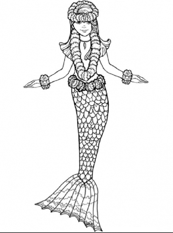 38 Charming Mermaid Coloring Pages Free Printable 17