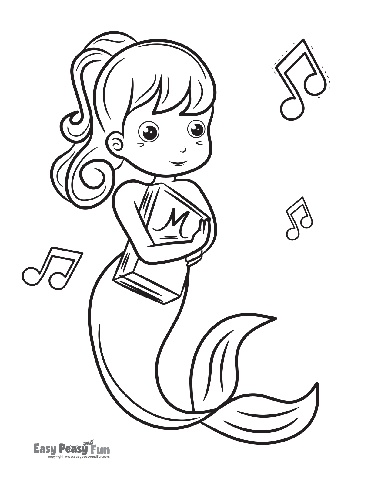 38 Charming Mermaid Coloring Pages Free Printable 18