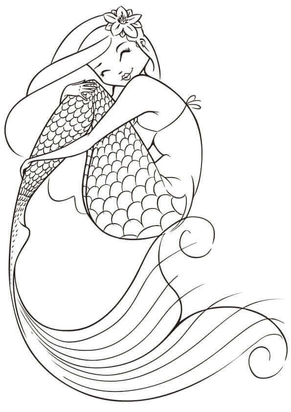 38 Charming Mermaid Coloring Pages Free Printable 31