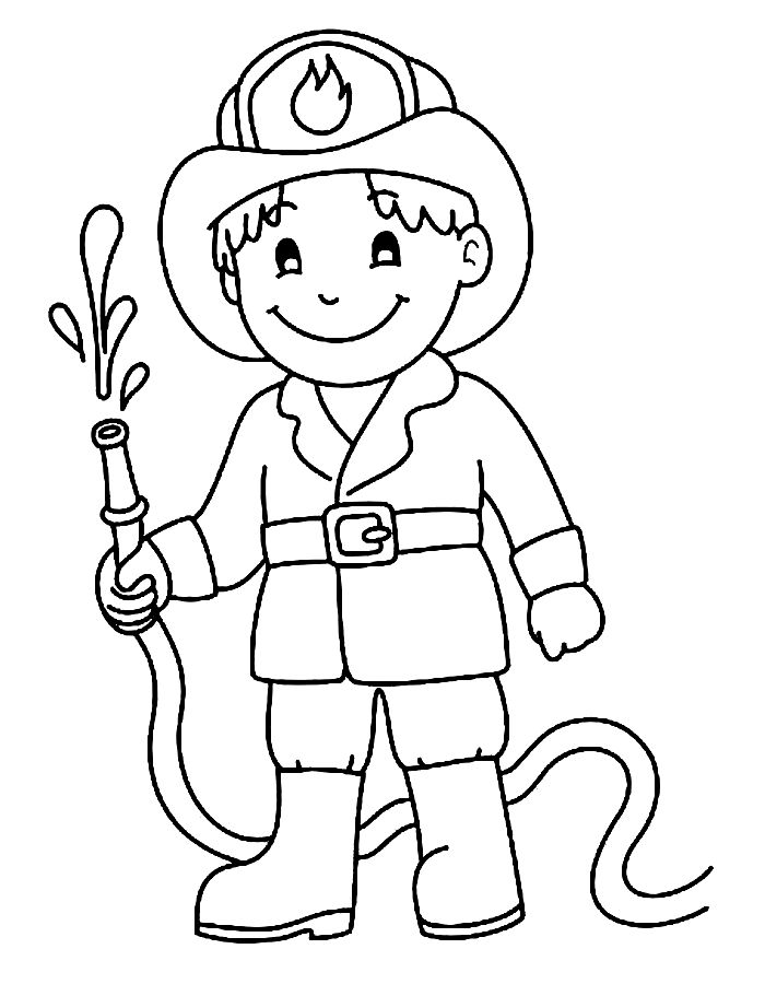 38 Heroic Firefighter Coloring Pages for Kids Printable 10