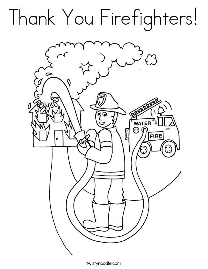 38 Heroic Firefighter Coloring Pages for Kids Printable 12