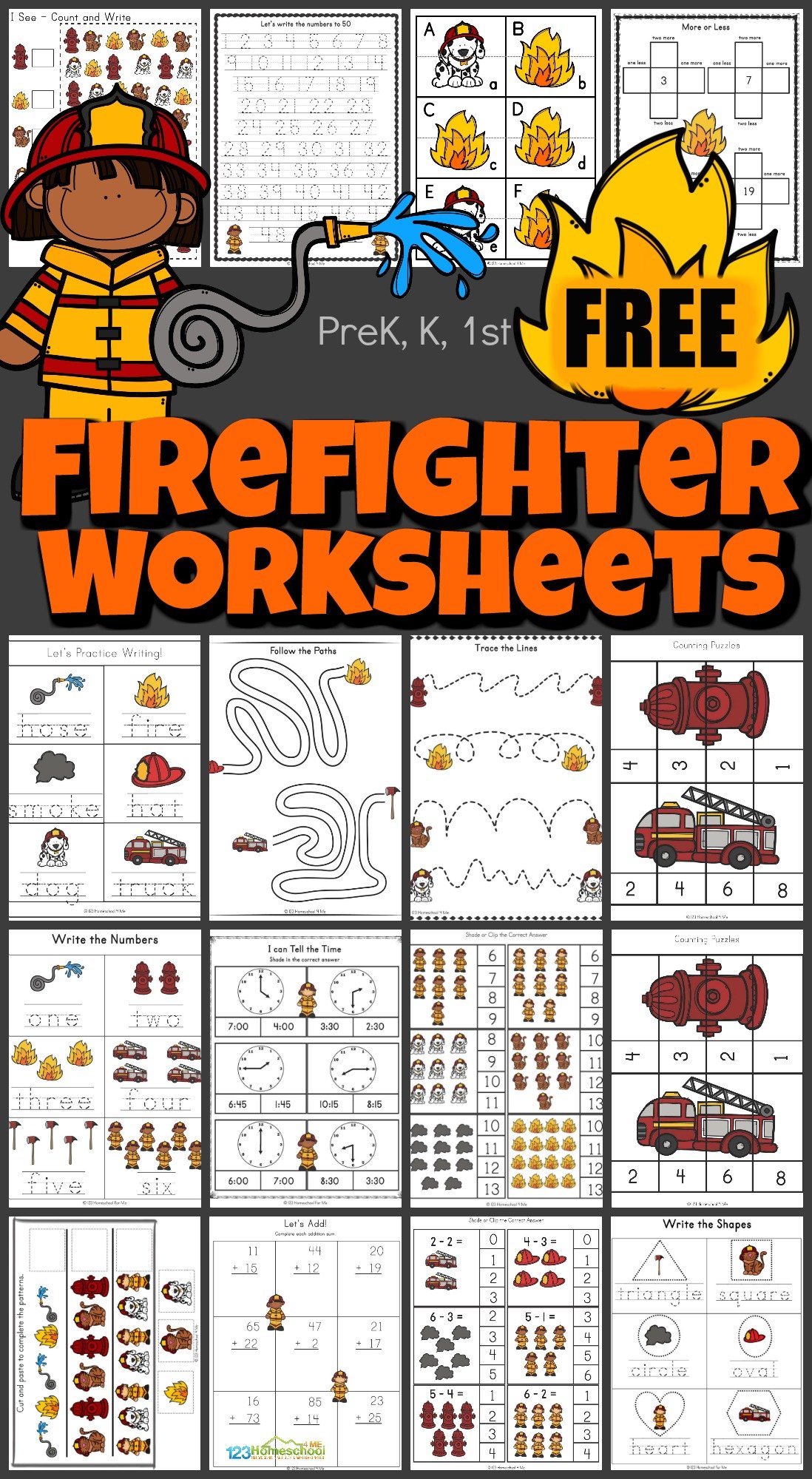 38 Heroic Firefighter Coloring Pages for Kids Printable 13