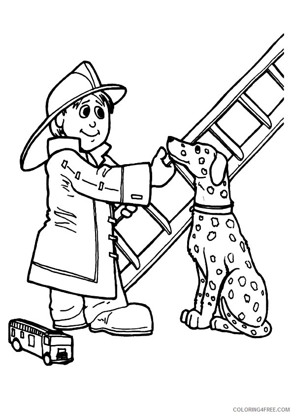 38 Heroic Firefighter Coloring Pages for Kids Printable 15