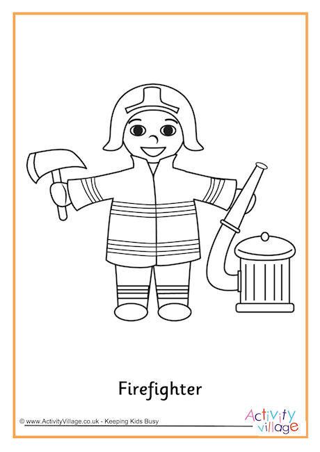 38 Heroic Firefighter Coloring Pages for Kids Printable 19