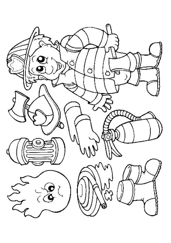 38 Heroic Firefighter Coloring Pages for Kids Printable 21