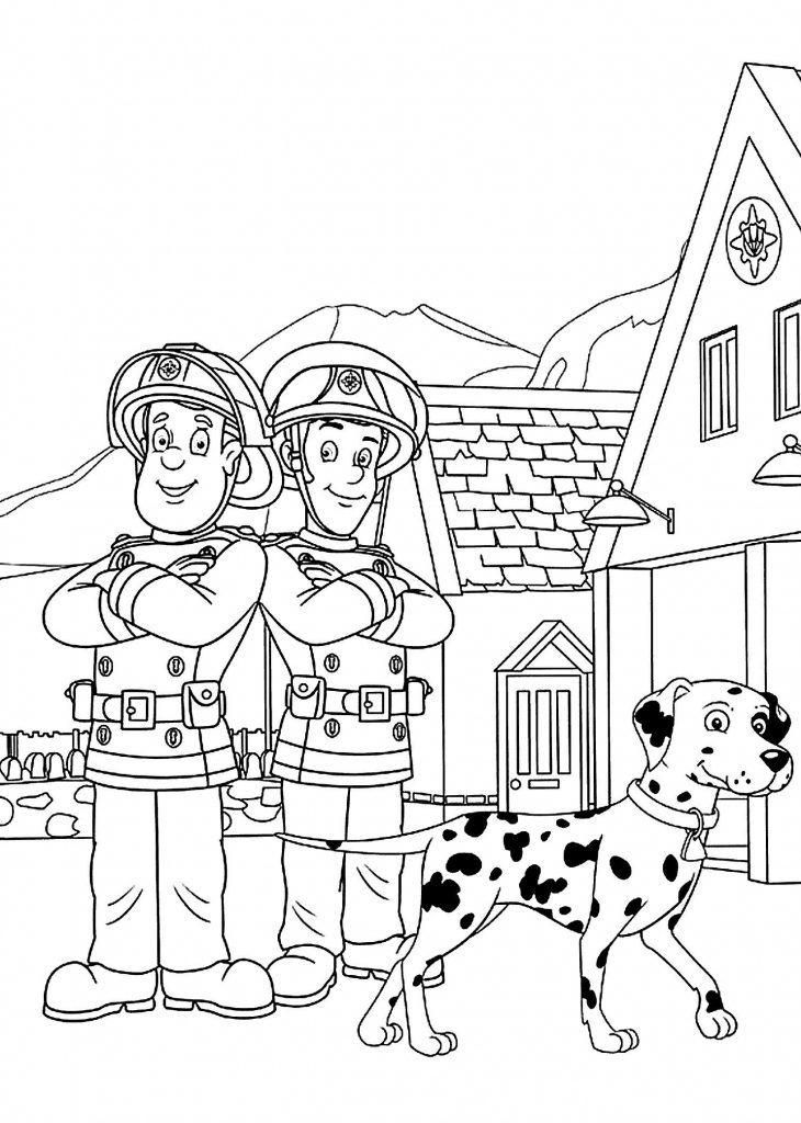 38 Heroic Firefighter Coloring Pages for Kids Printable 23