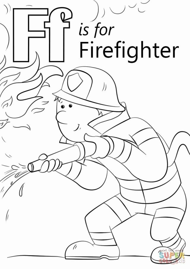 38 Heroic Firefighter Coloring Pages for Kids Printable 7