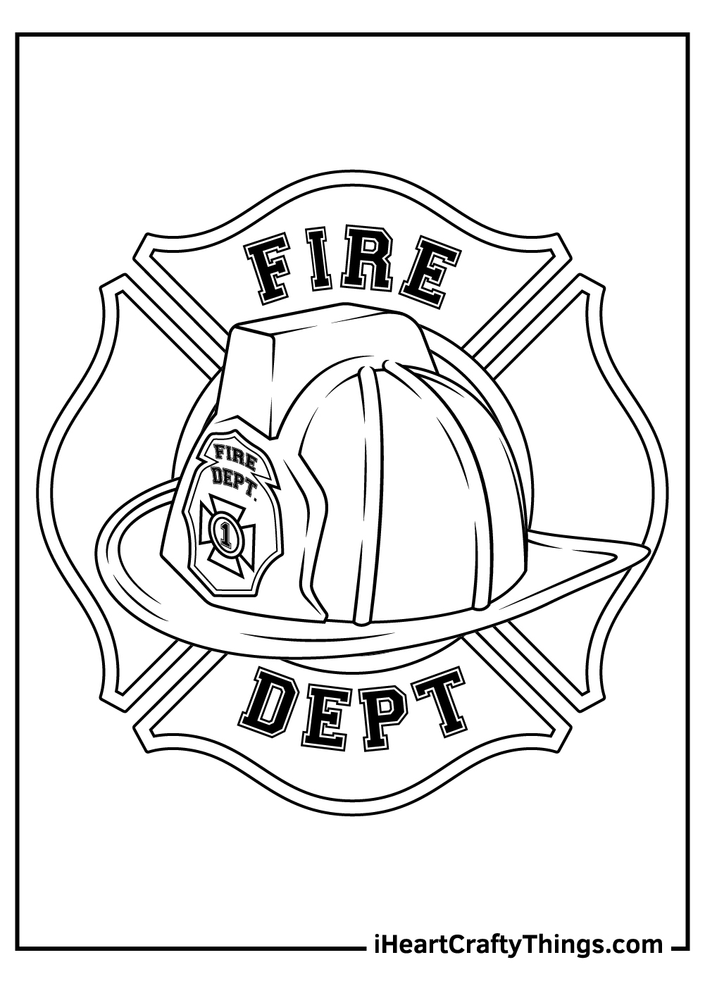 38 Heroic Firefighter Coloring Pages for Kids Printable 8