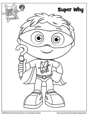 38 Super Why Coloring Pages Printable 4