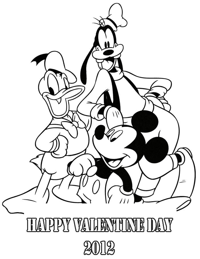 38 Valentines Disney Coloring Pages Printable 2