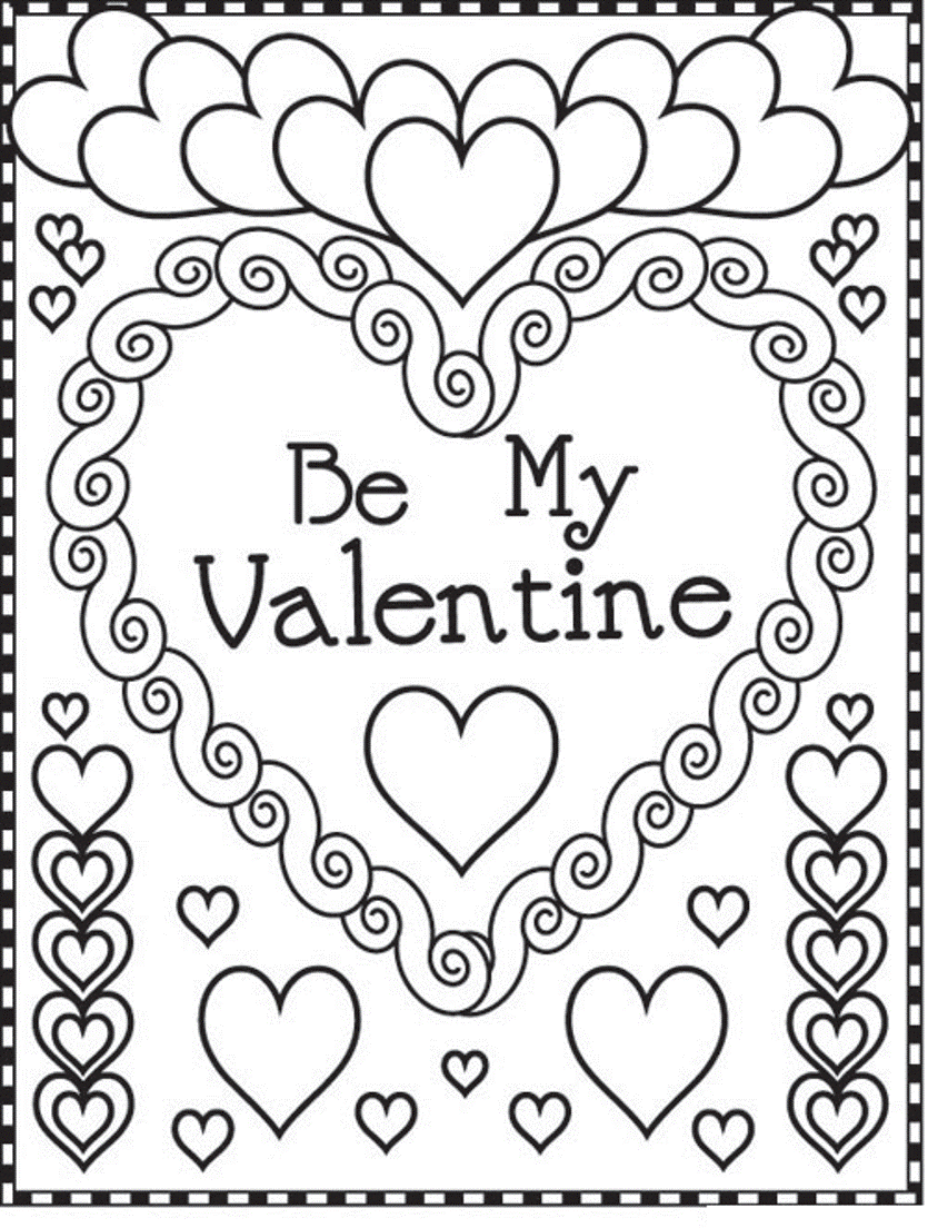 38 Valentines Disney Coloring Pages Printable 22