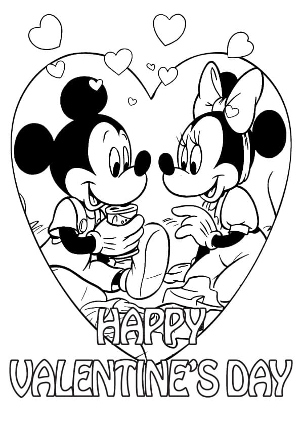 38 Valentines Disney Coloring Pages Printable 24