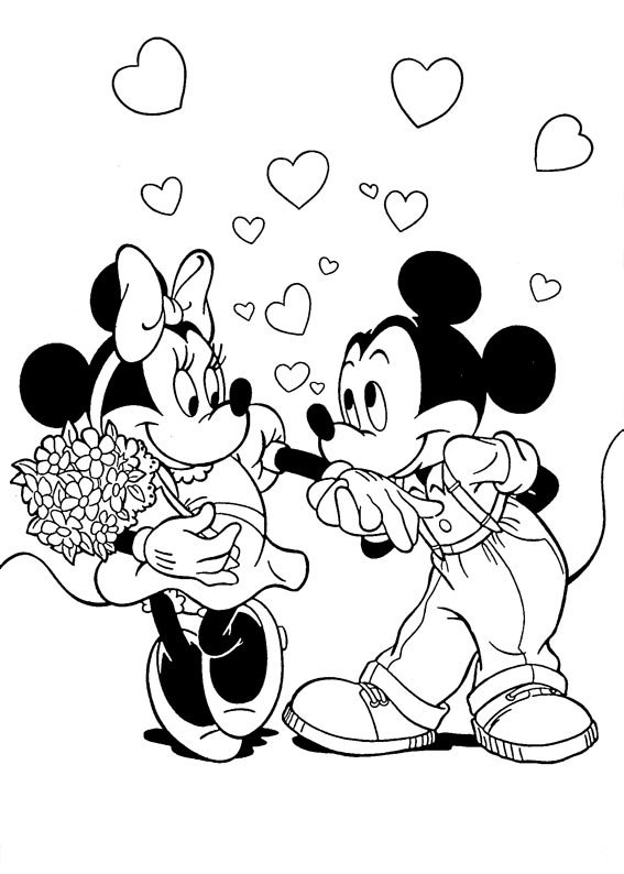 38 Valentines Disney Coloring Pages Printable 27