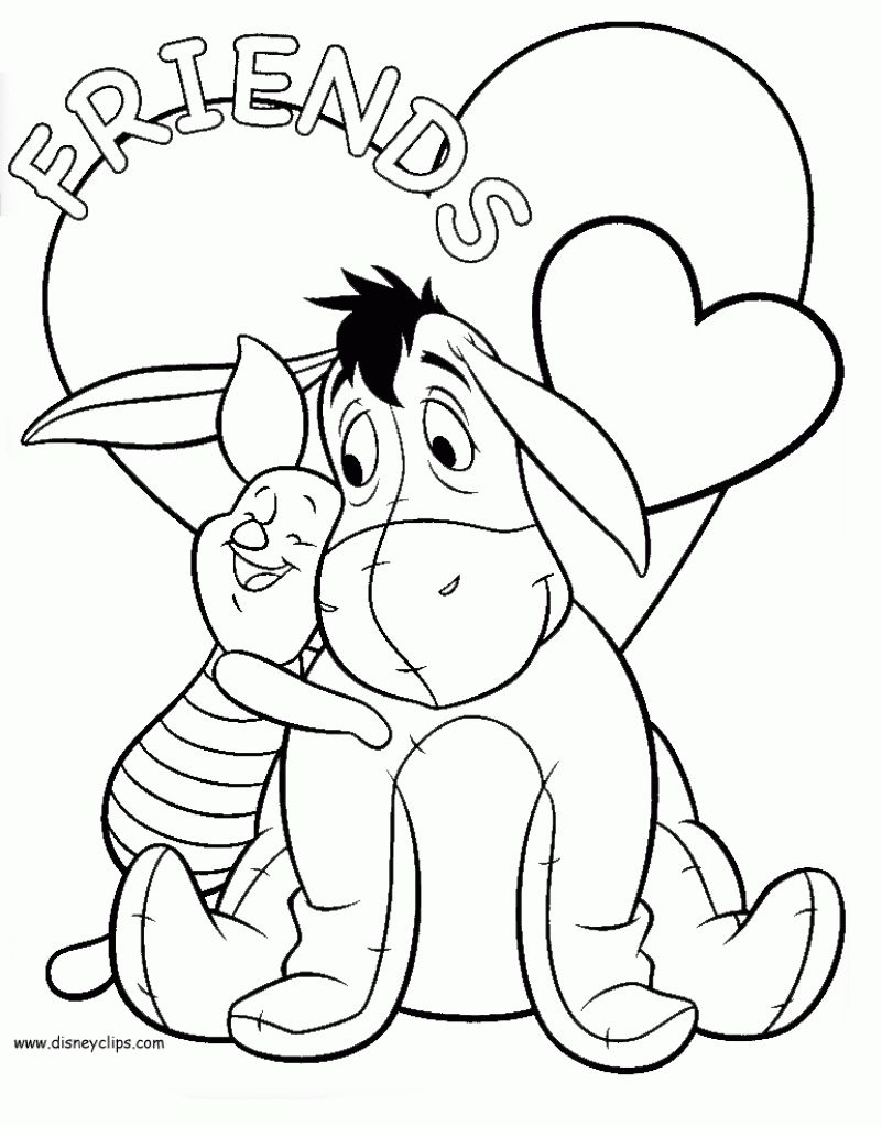 38 Valentines Disney Coloring Pages Printable 32