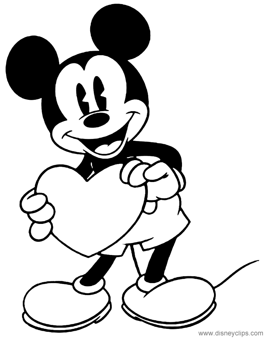 38 Valentines Disney Coloring Pages Printable 4