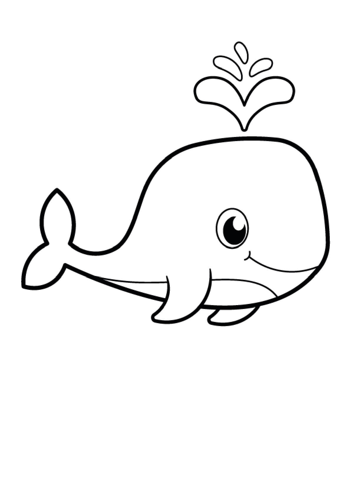 38 Whale Coloring Pages for Kids Printable 3