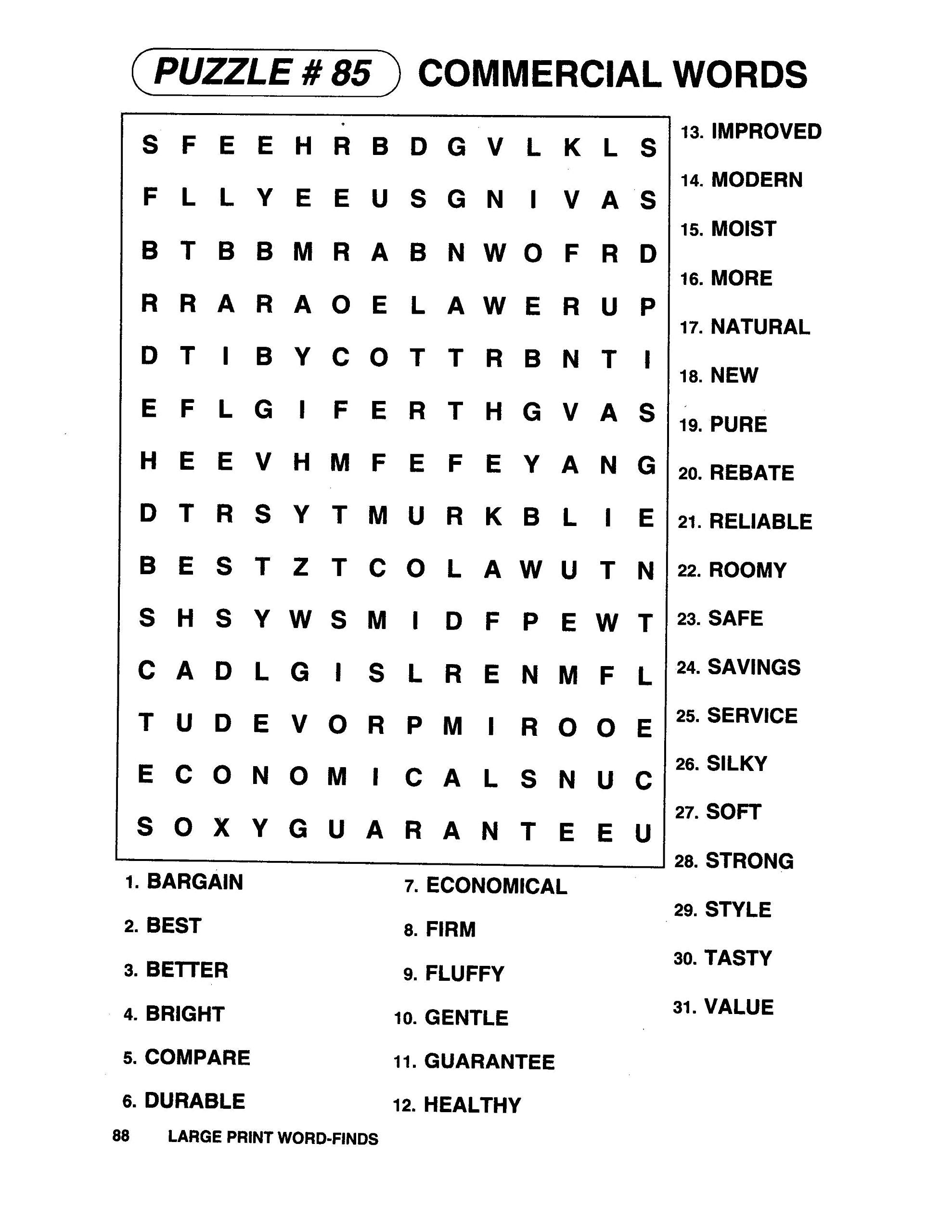 38 Word Search Games for Adults and Teens 7