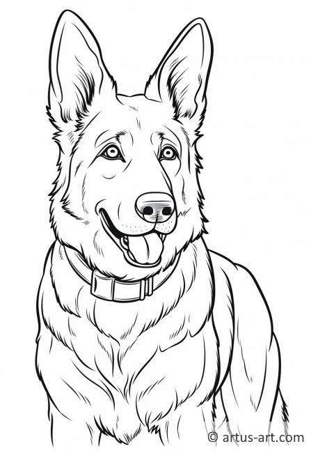 39 German Shepherd Coloring Pages Printable 10