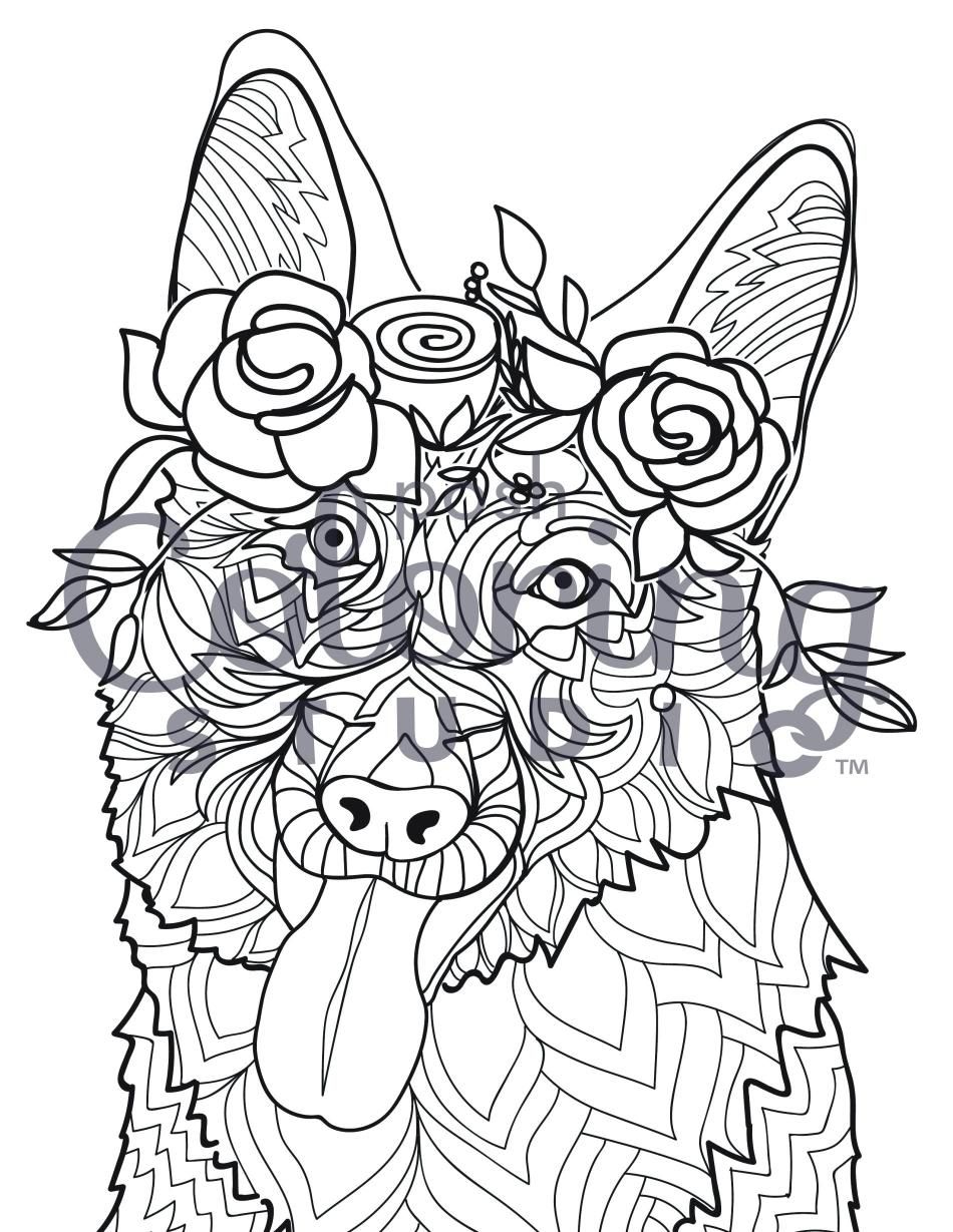 39 German Shepherd Coloring Pages Printable 16