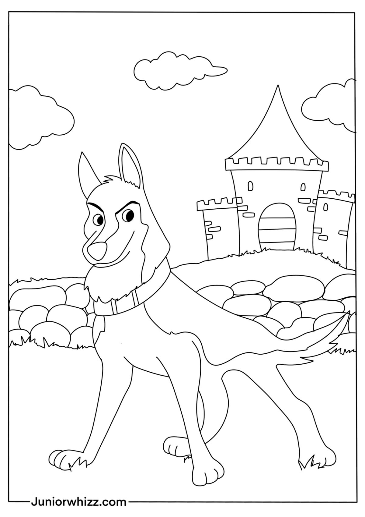 39 German Shepherd Coloring Pages Printable 18