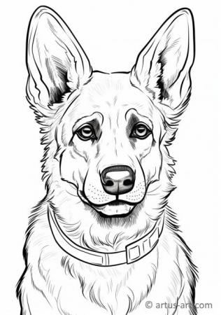 39 German Shepherd Coloring Pages Printable 22