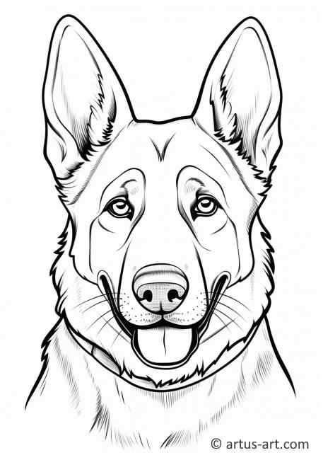 39 German Shepherd Coloring Pages Printable 33