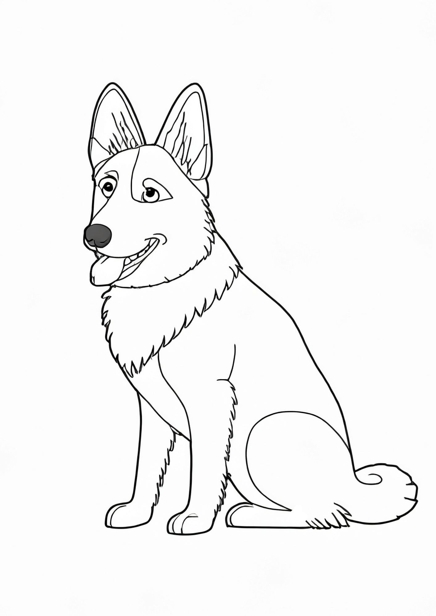 39 German Shepherd Coloring Pages Printable 35