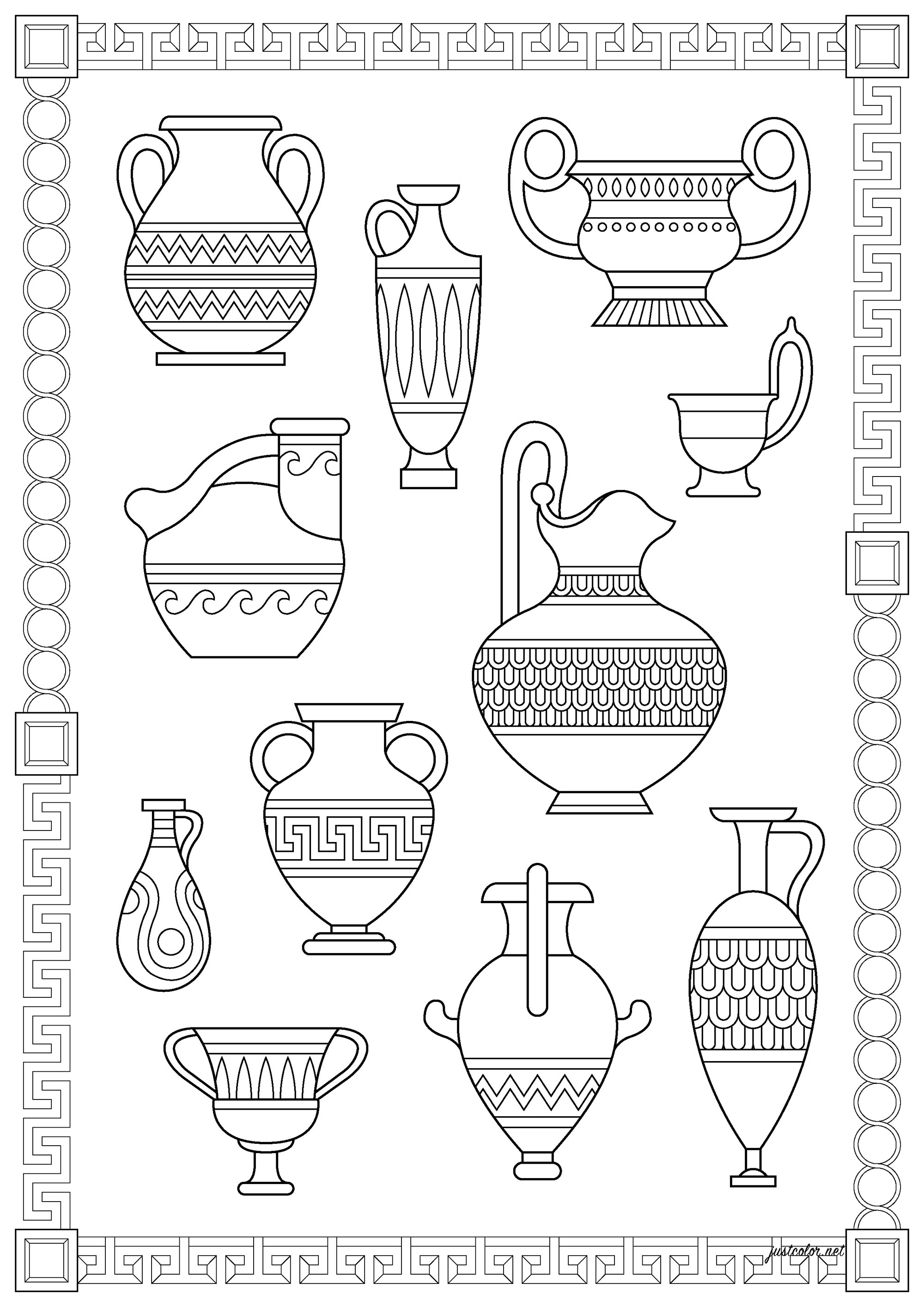 92 Greece Coloring Pages Printable 19