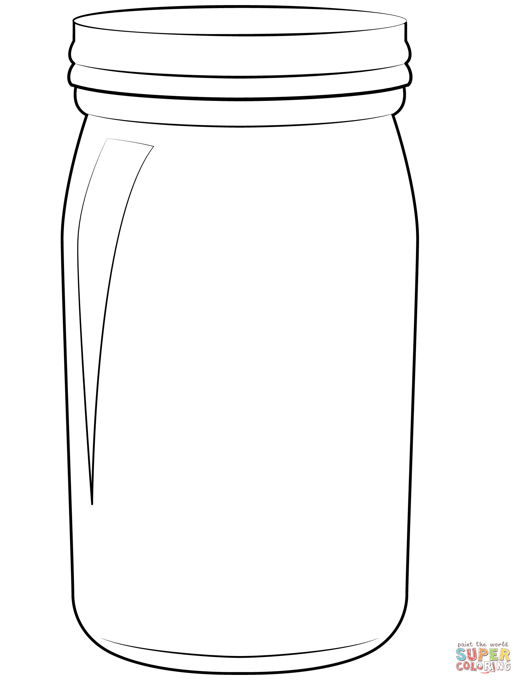 94 Mason Jar Coloring Page Printable 25