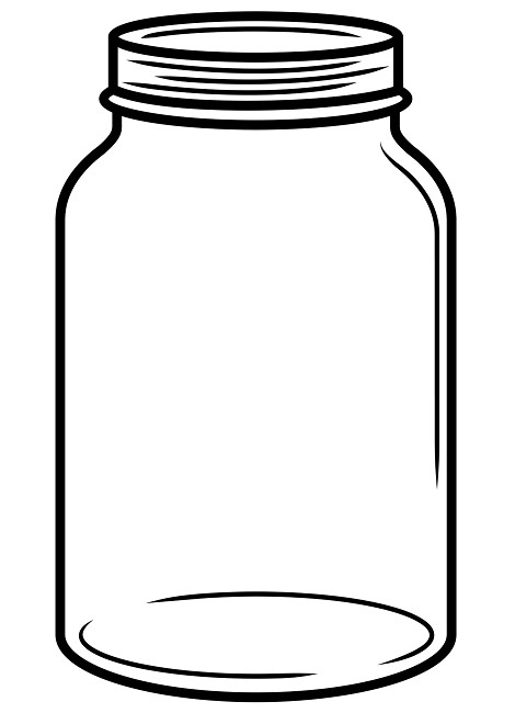 94 Mason Jar Coloring Page Printable 27