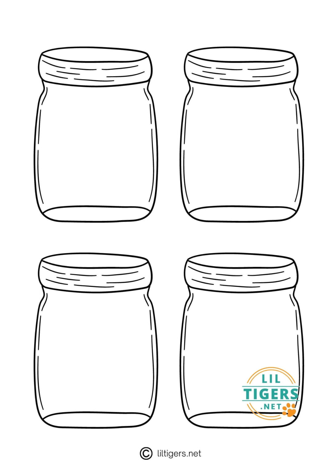 94 Mason Jar Coloring Page Printable 29