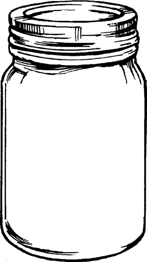 94 Mason Jar Coloring Page Printable 3