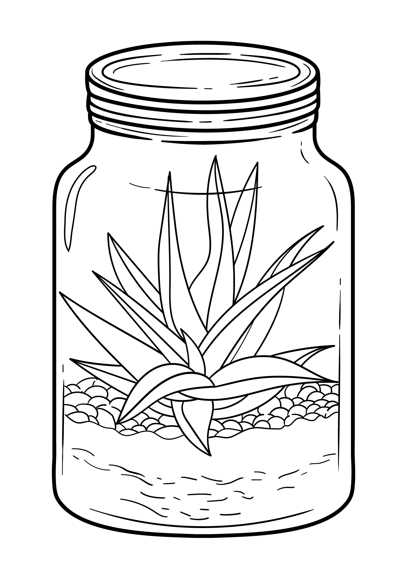 94 Mason Jar Coloring Page Printable 36