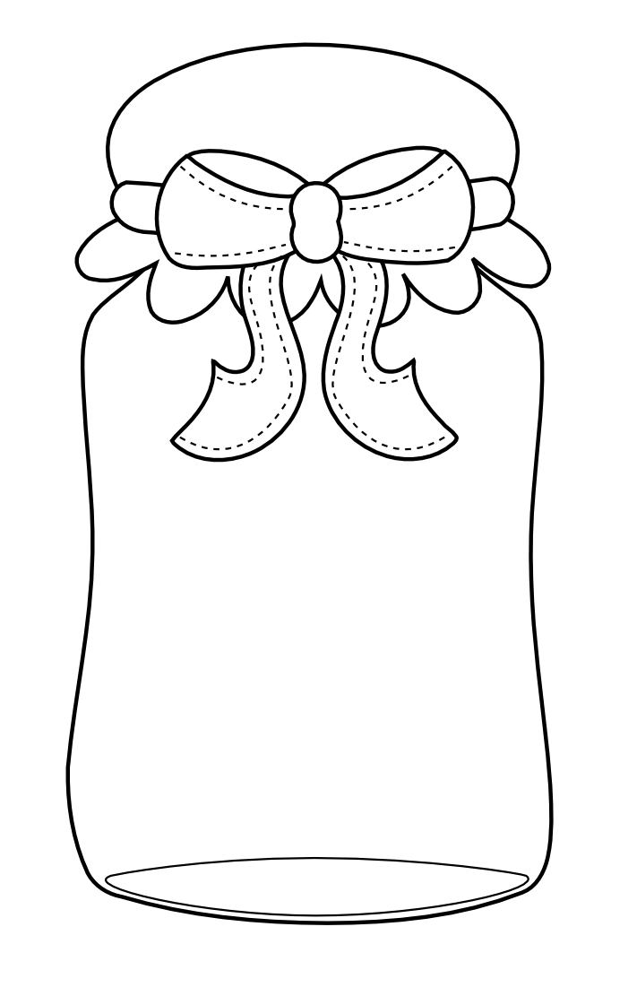 94 Mason Jar Coloring Page Printable 6