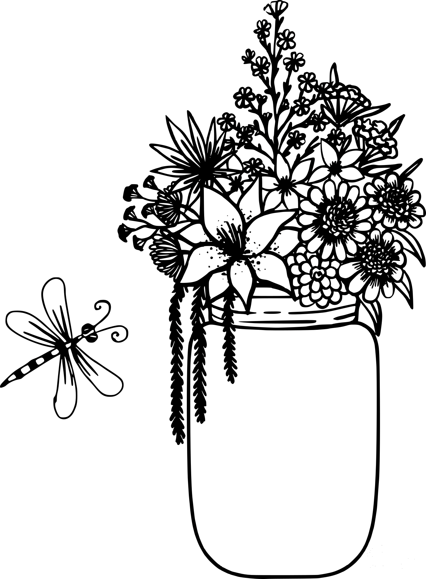 94 Mason Jar Coloring Page Printable 60