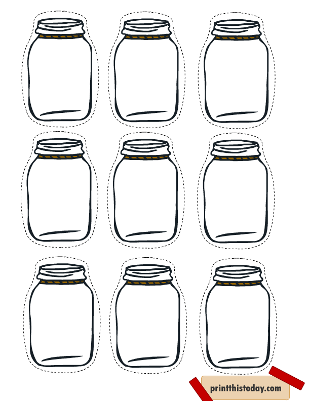 94 Mason Jar Coloring Page Printable 61