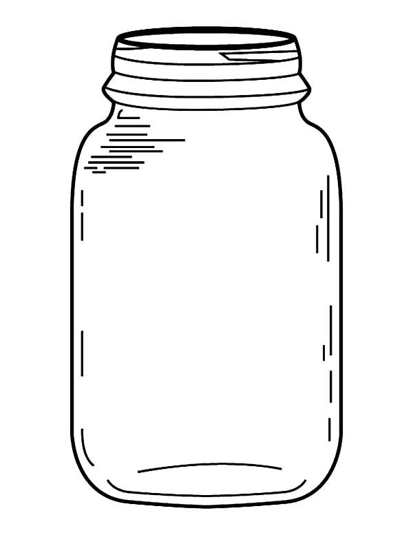 94 Mason Jar Coloring Page Printable 7