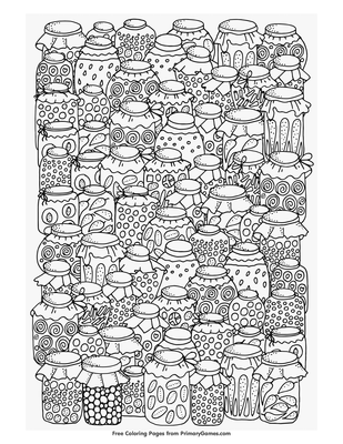 94 Mason Jar Coloring Page Printable 84