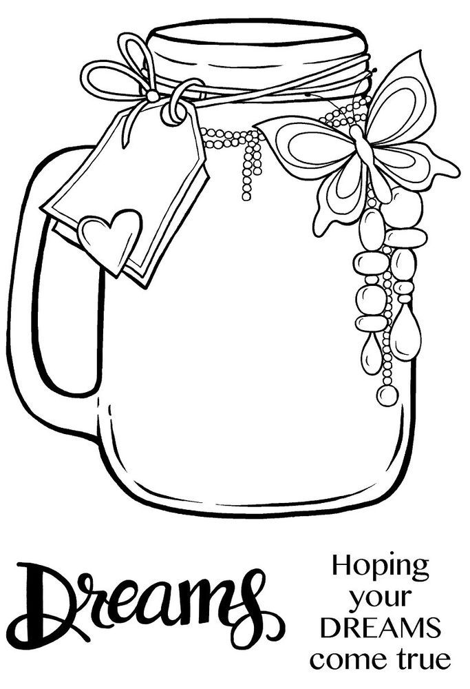 94 Mason Jar Coloring Page Printable 85