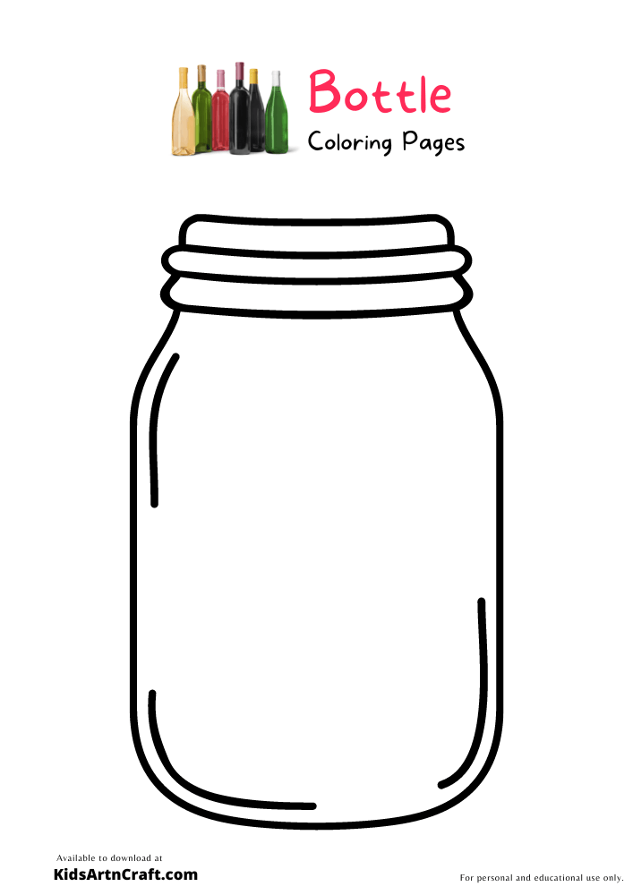 94 Mason Jar Coloring Page Printable 88