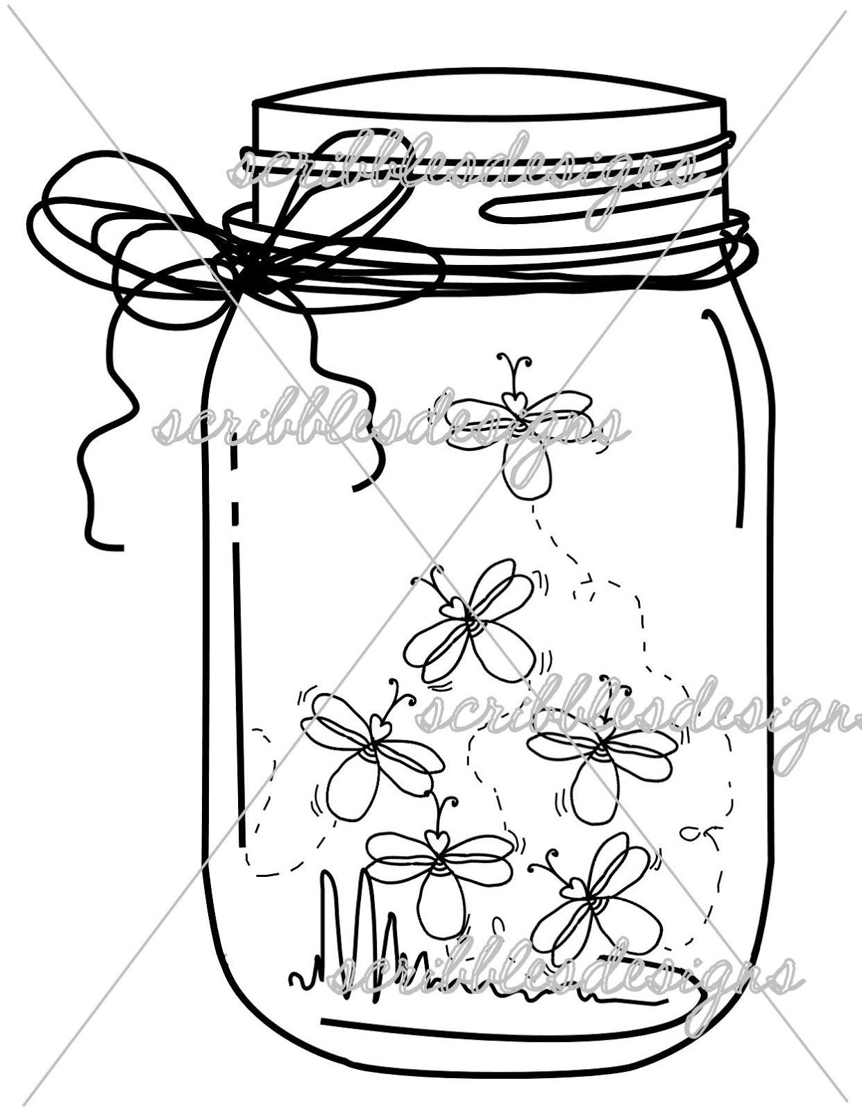 94 Mason Jar Coloring Page Printable 91