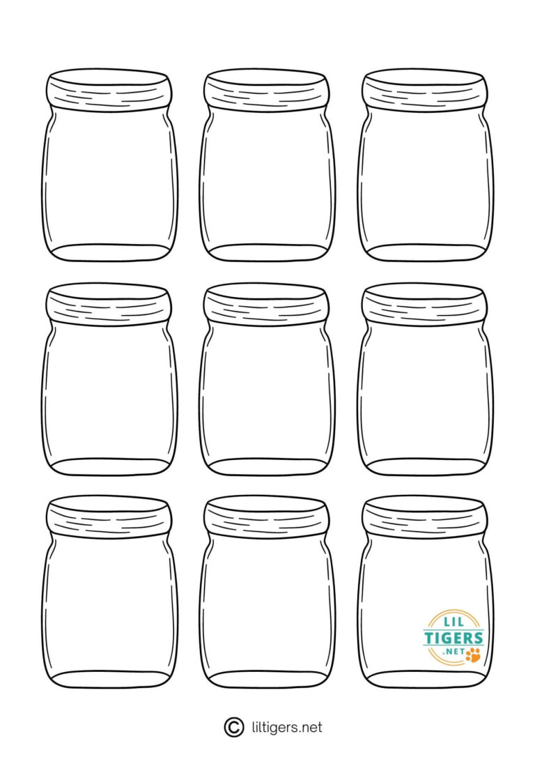 94 Mason Jar Coloring Page Printable 99