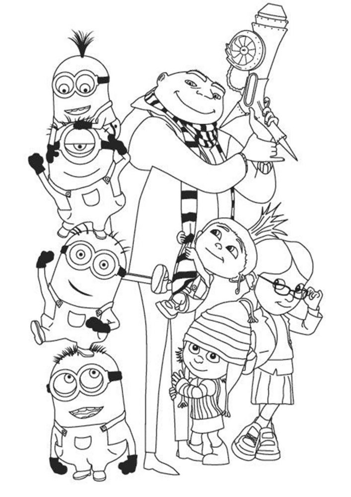 95 Amazing Minions Coloring Pages Printable 1