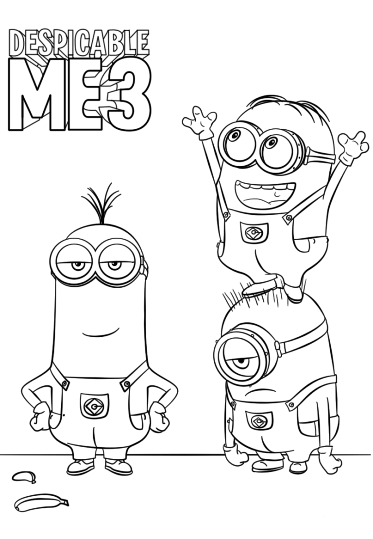 95 Amazing Minions Coloring Pages Printable 16