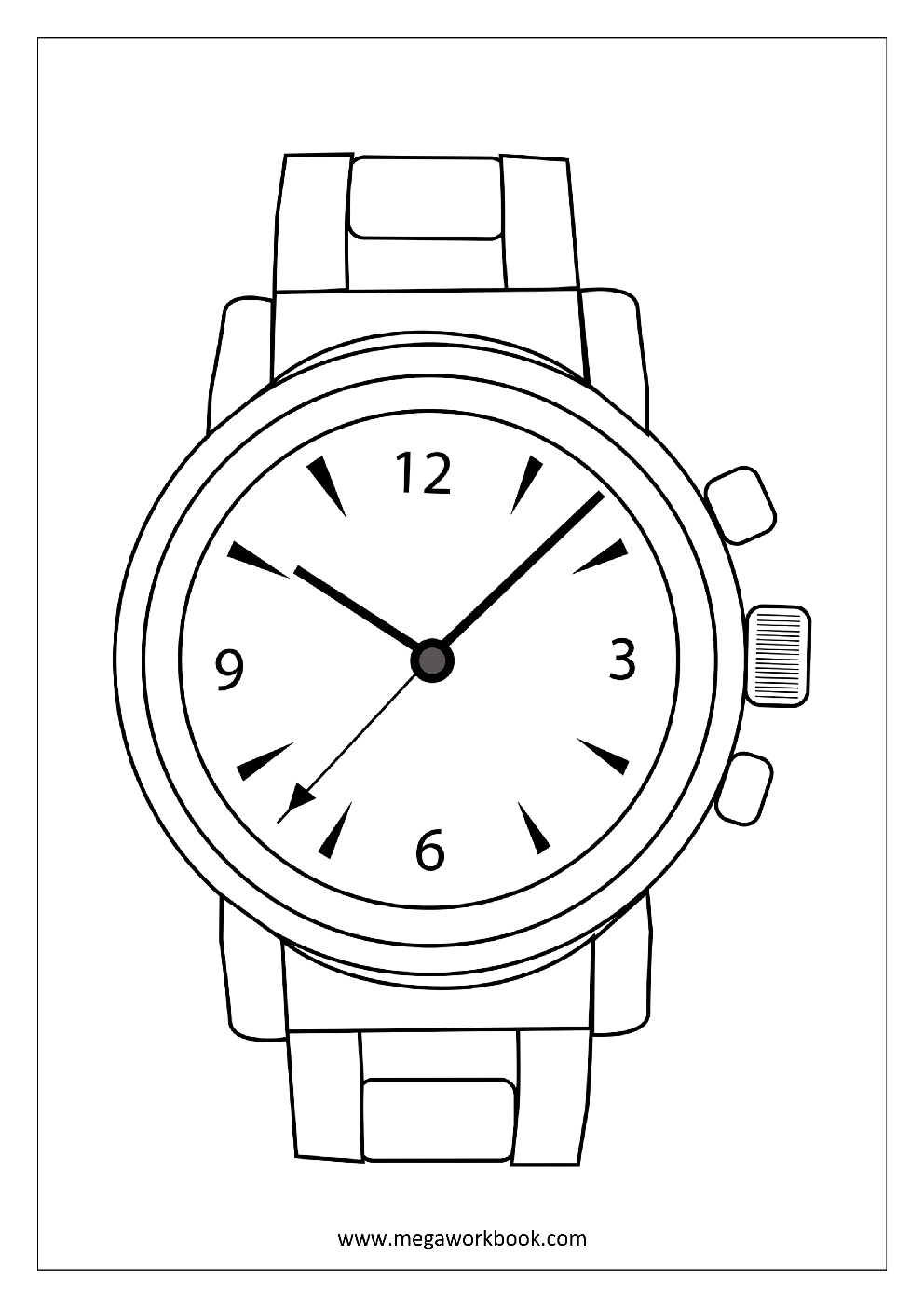 95 Watch Coloring Page Printable 24