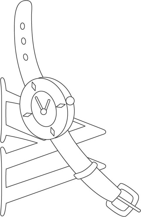 95 Watch Coloring Page Printable 27