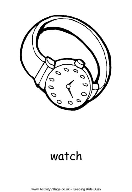 95 Watch Coloring Page Printable 6